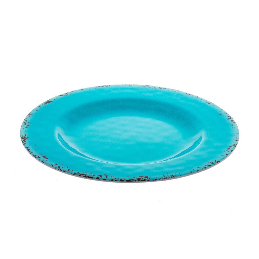 MELAMINE SALAD PLATE 9IN TURQUOISE 