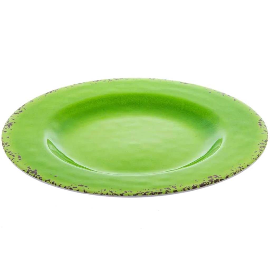 MELAMINE SALAD PLATE 9INCH GREEN 