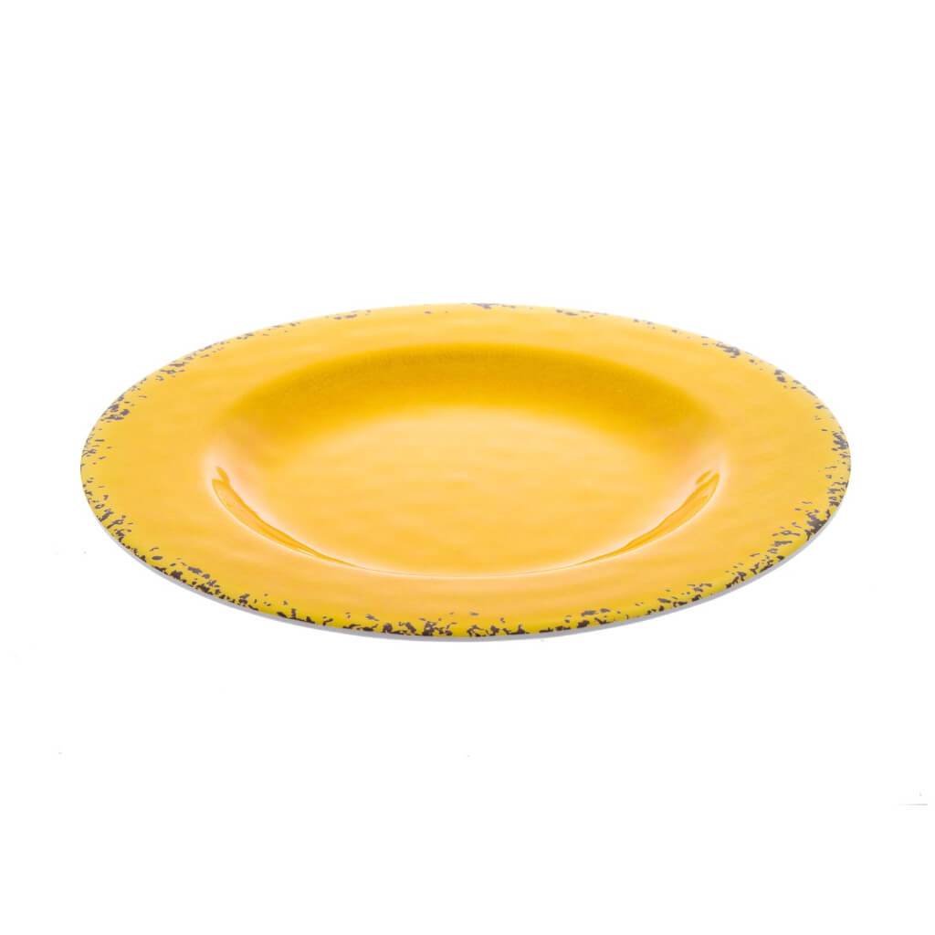 MELAMINE SALAD PLATE 9INCH YELLOW 