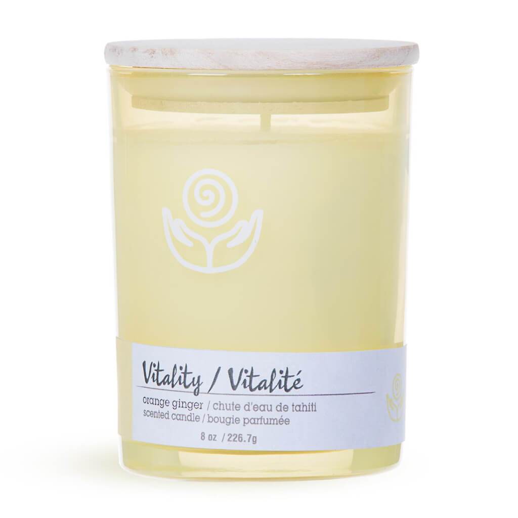 ZEN CANDLE YELLOW VITALITY 8OZ 