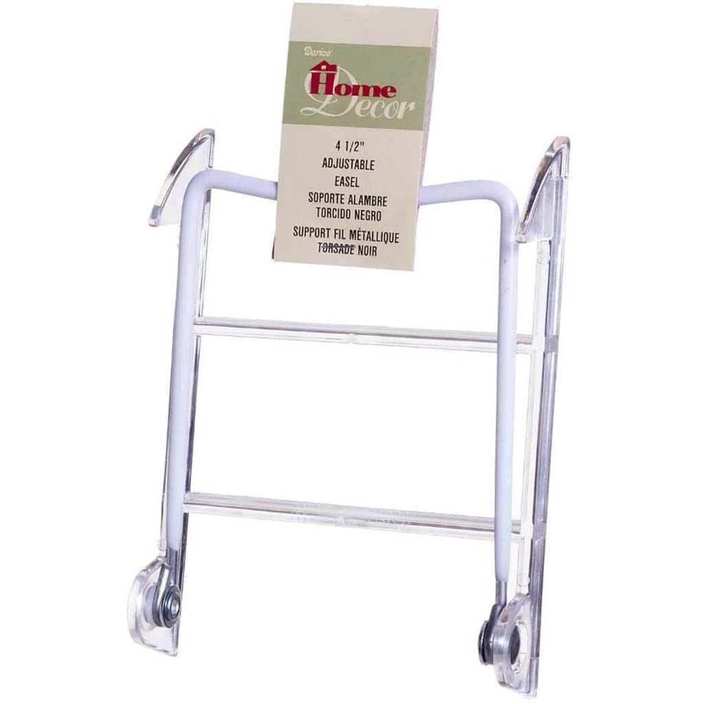 Easel Display Stand - Adjustable - White - 4.5 inches 