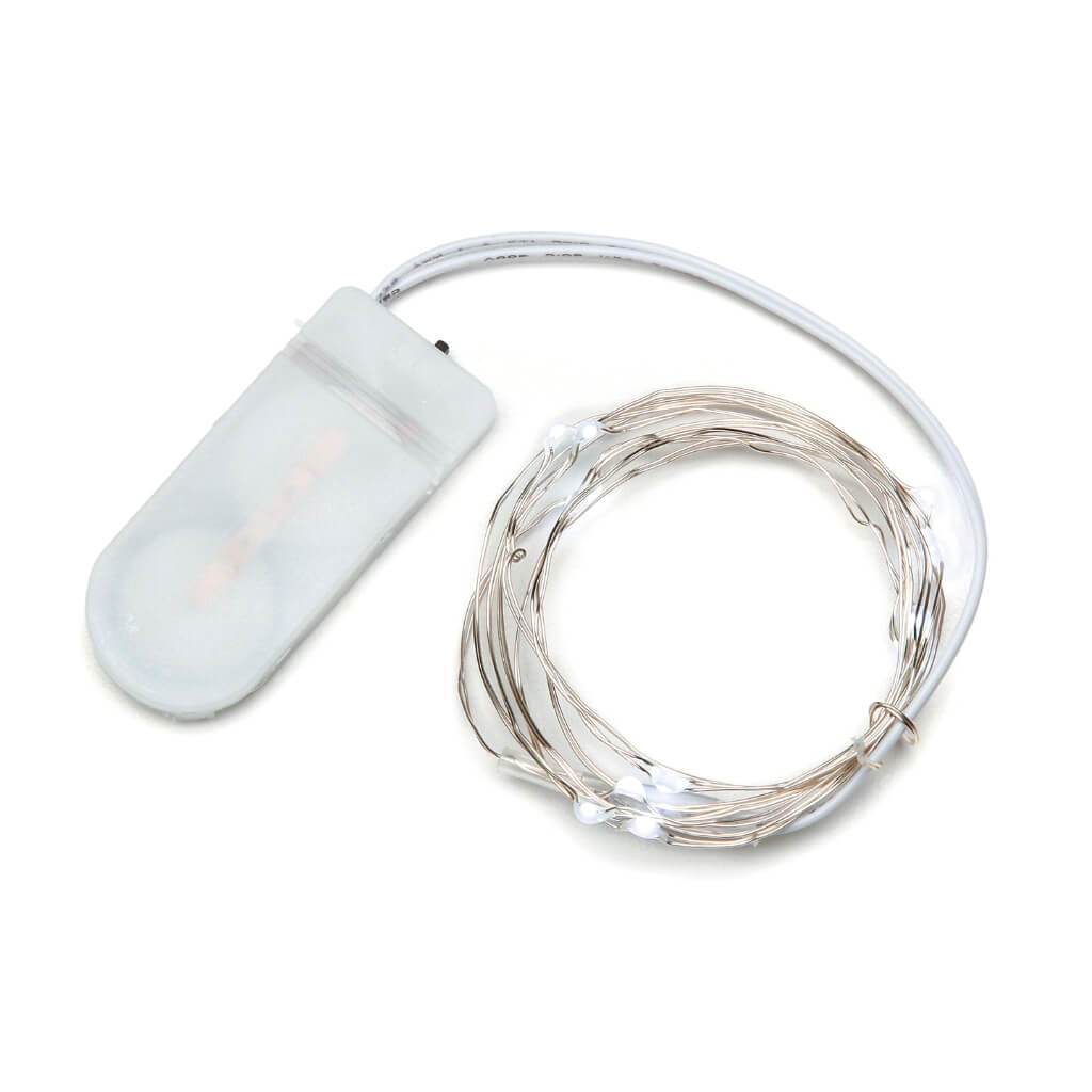 MOONLIGHTS LED SILVER WIRE X12 BRITE WHITE 