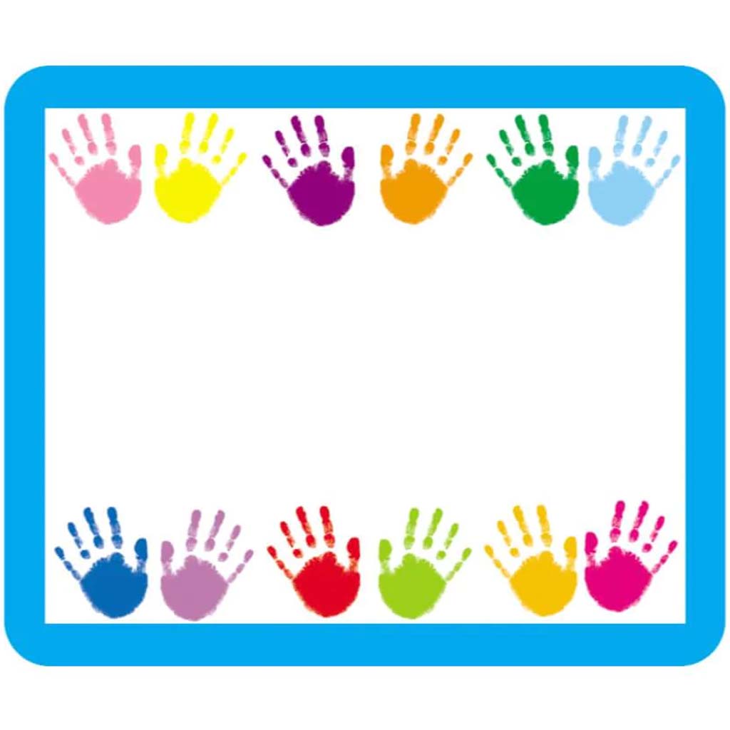 Handprints Name Tags 