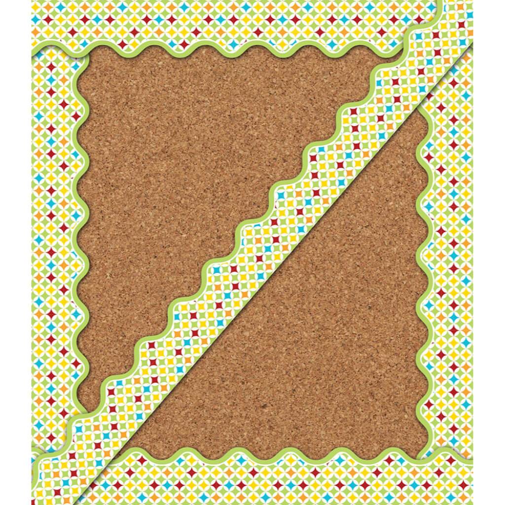 Hipster Stardust Scalloped Borders 