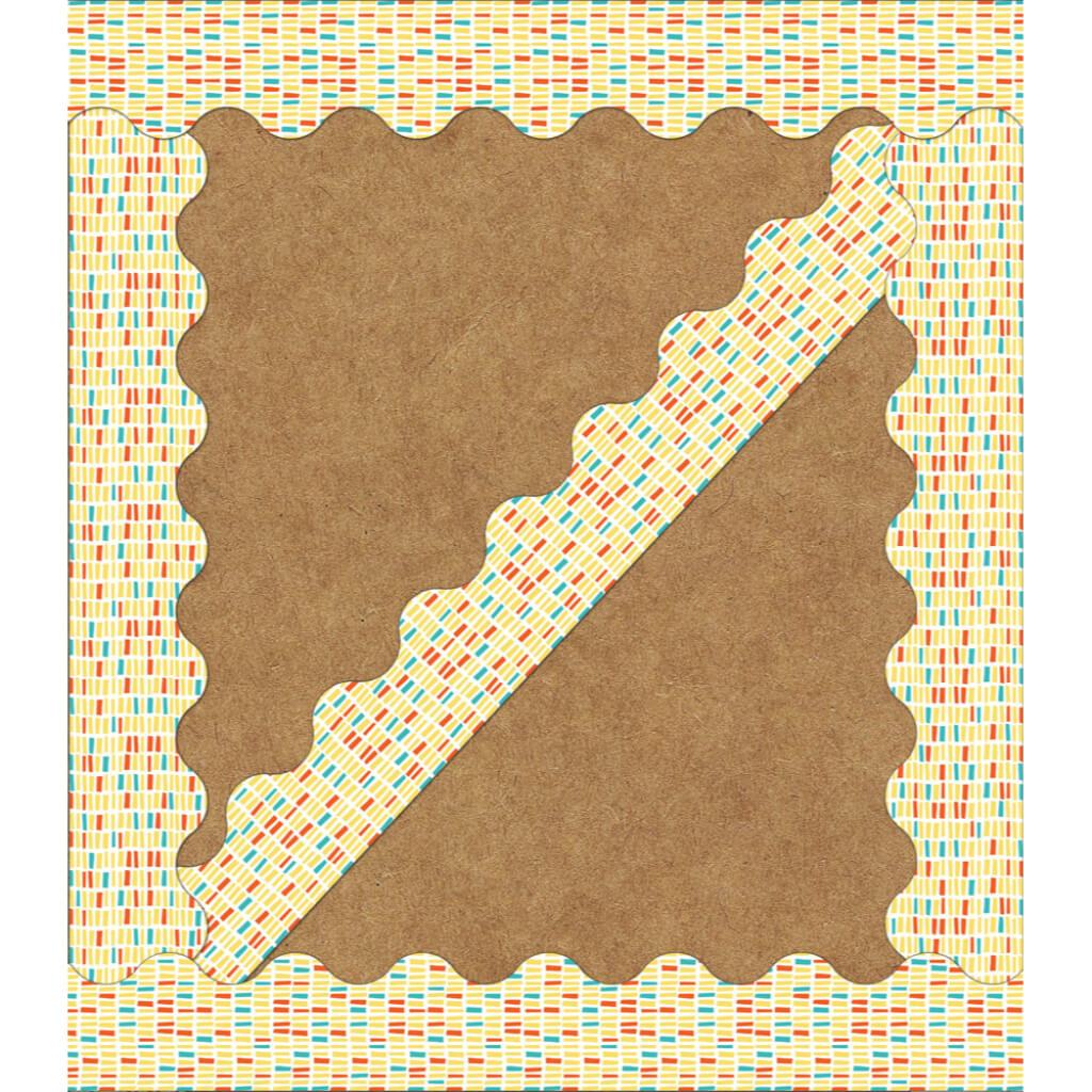 Yellow Brick Scalloped Borders 