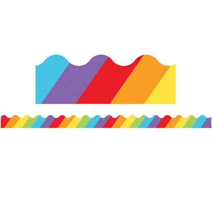 Big Rainbow Scalloped Borders