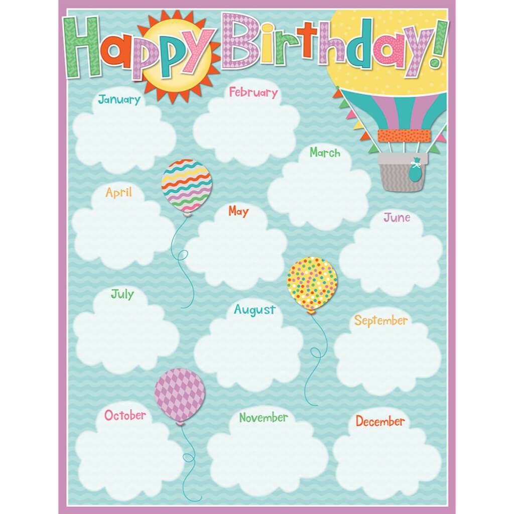 Up And Away Birthday Chart 