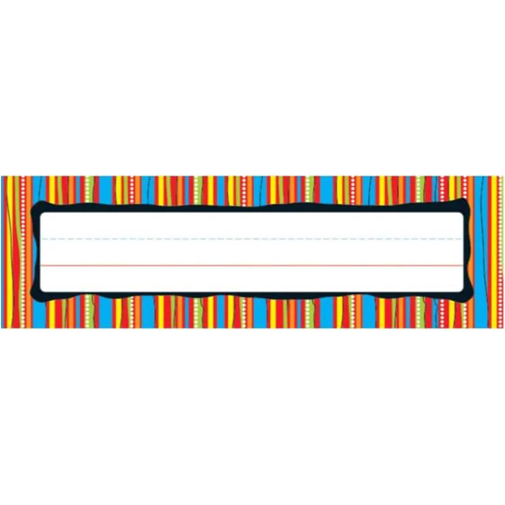 Colorful Stripes Nameplates 