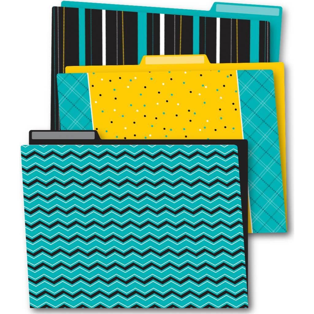 Black, White &amp; Bold File Folders 