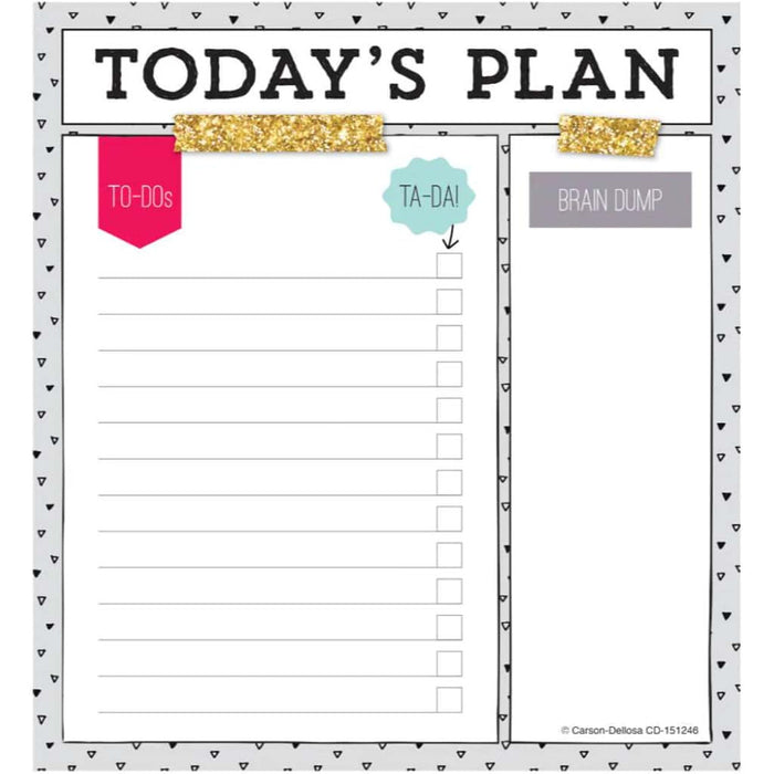 Today'S Plan Notepad 