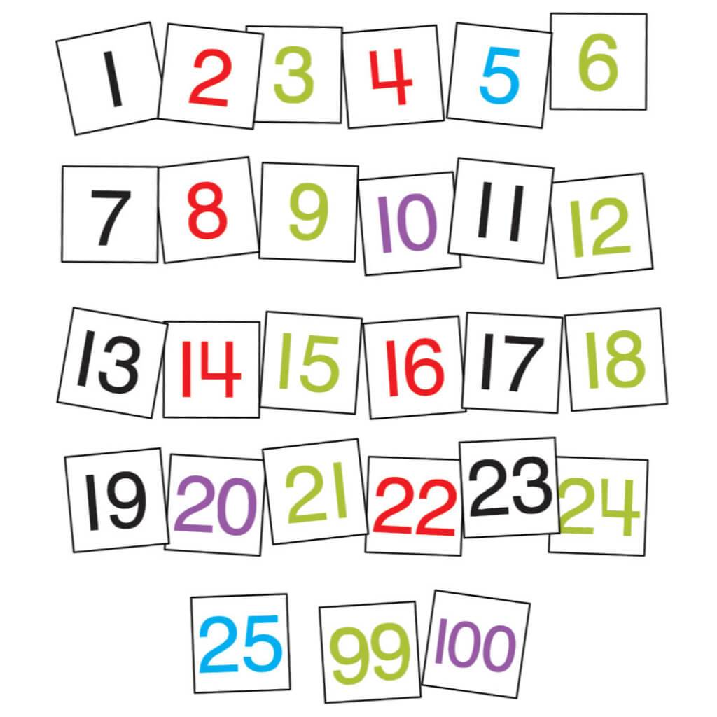 Hundred Chart Replacement Cards Pocket Chart 