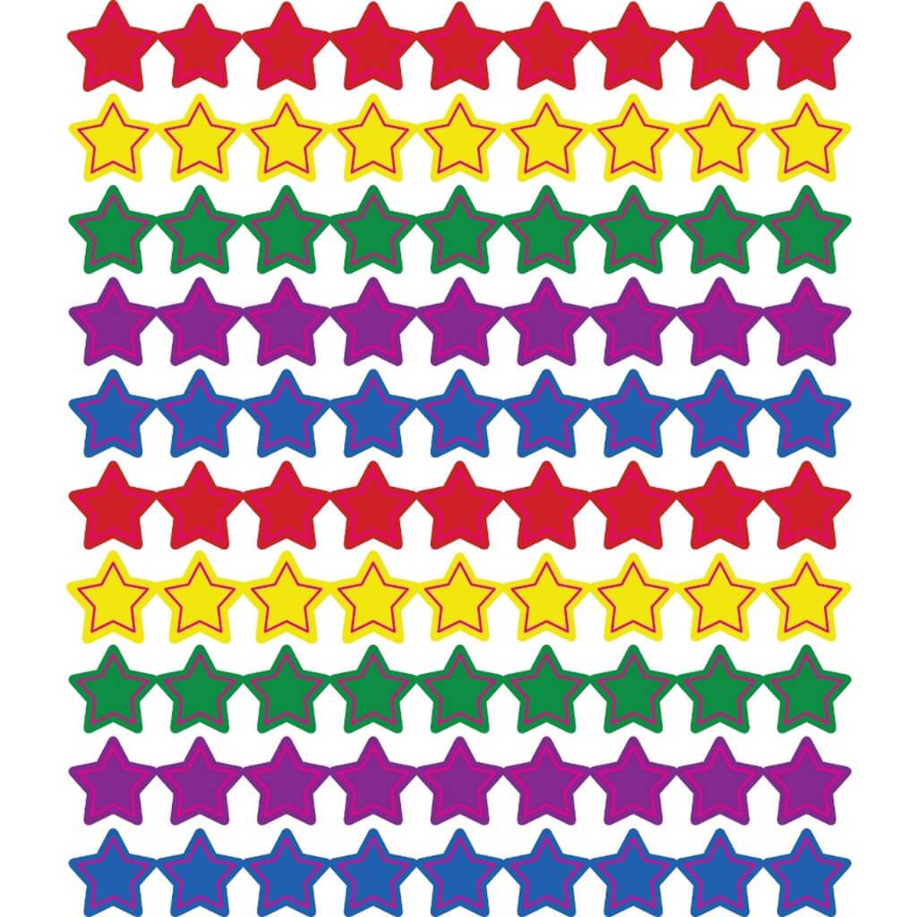 Stars, Multicolor Chart Seals