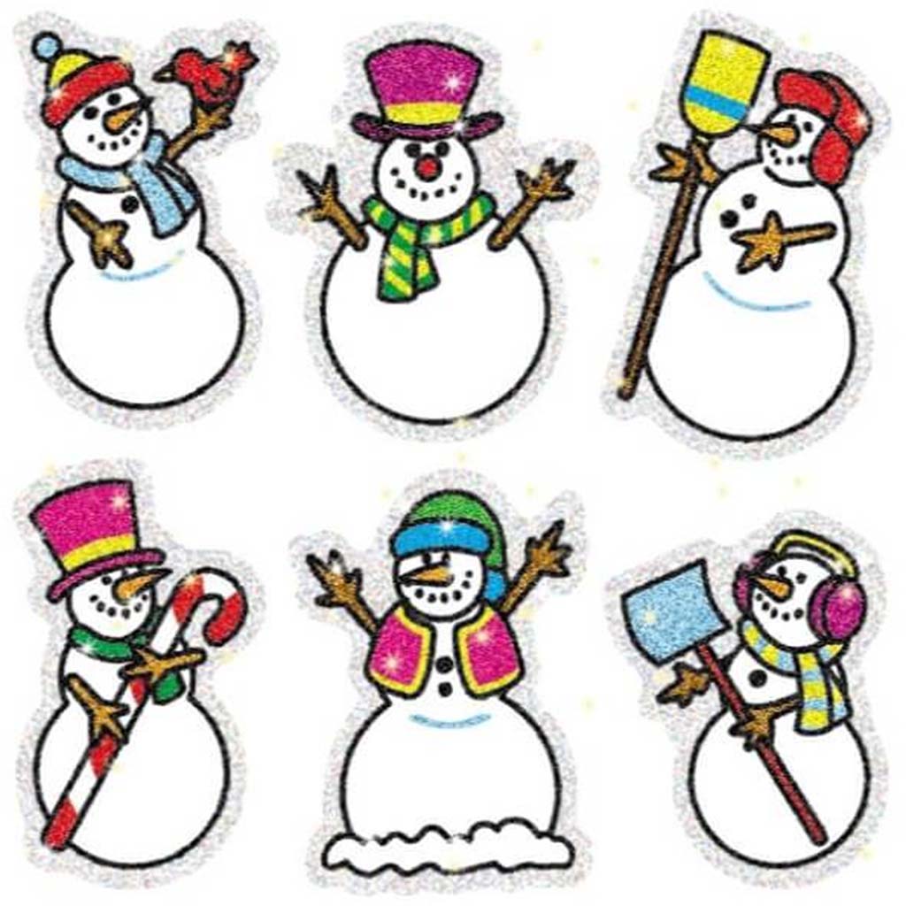 Snowmen Dazzle Stickers 