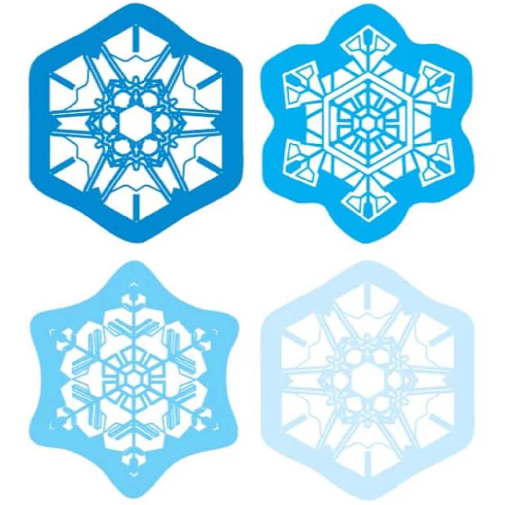 Snowflakes Shape Stickers 