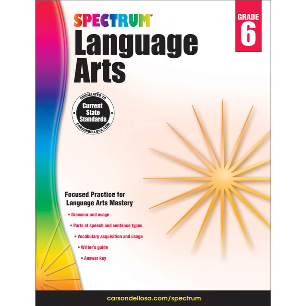 Spectrum Language Arts Workbook Grade 6 / Ages 11-12 