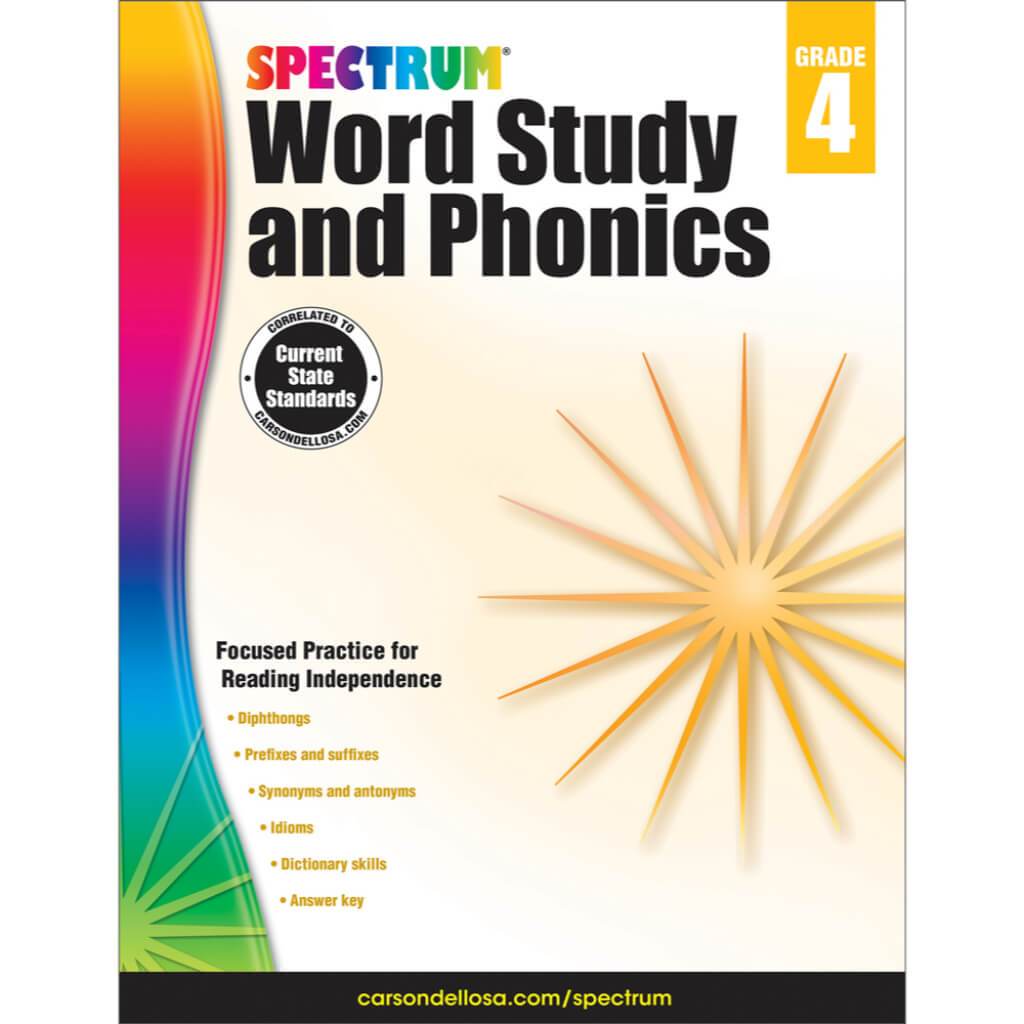 Spectrum Word Study And Phonics Workbook Grade 4 / Ages 9?€“10 