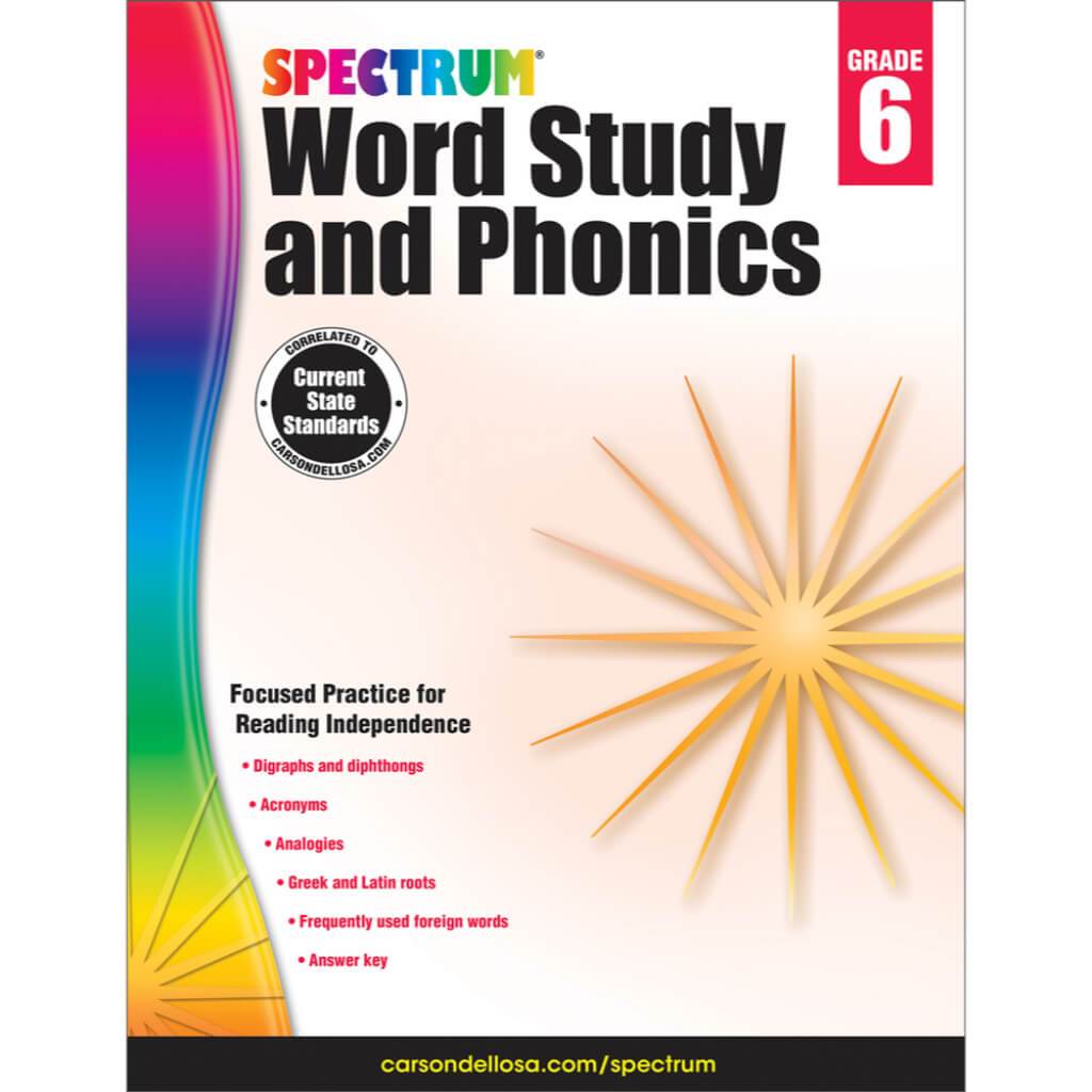 Spectrum Word Study And Phonics Workbook Grade 6 / Ages 11?€“12 