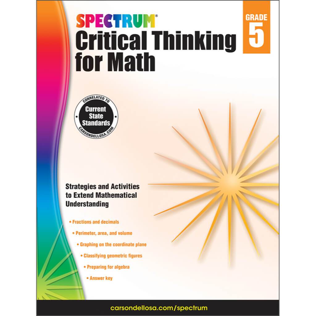 Spectrum Critical Thinking For Math Workbook Grade 5 