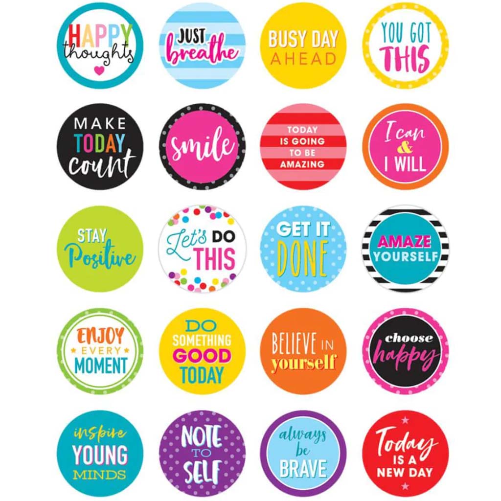 Colorful Words To Inspire Planner Stickers 