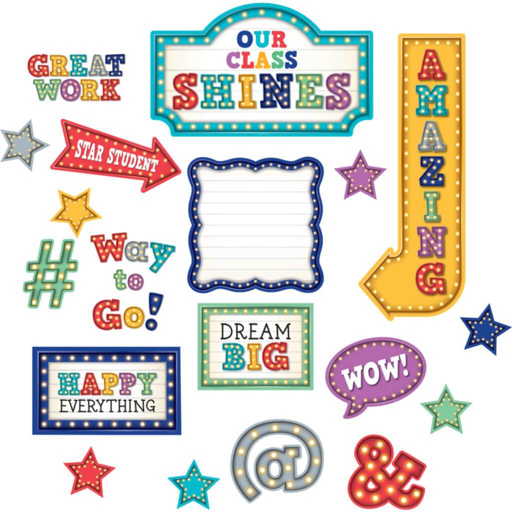 Marquee Our Class Shines Bulletin Board 