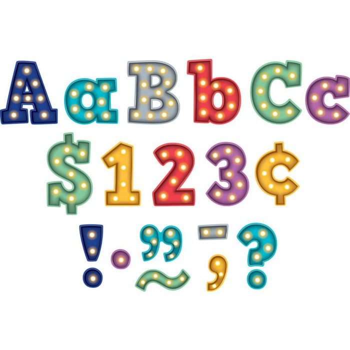 Marquee Bold Block 3" Letters
