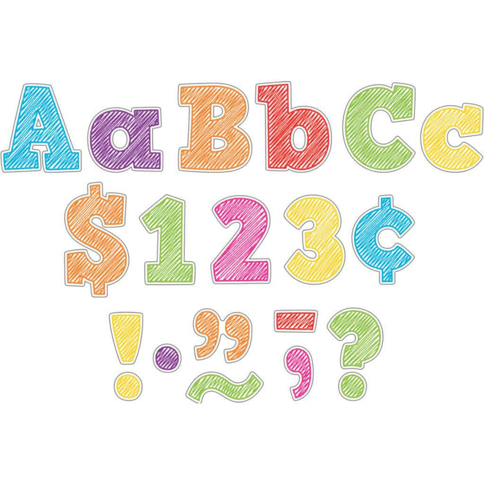 Scribble Bold Block 3" Letters Combo Pack 