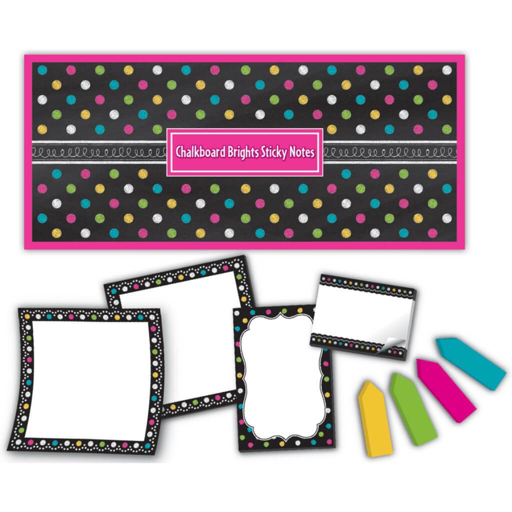 Chalkboard Brights Sticky Notes 