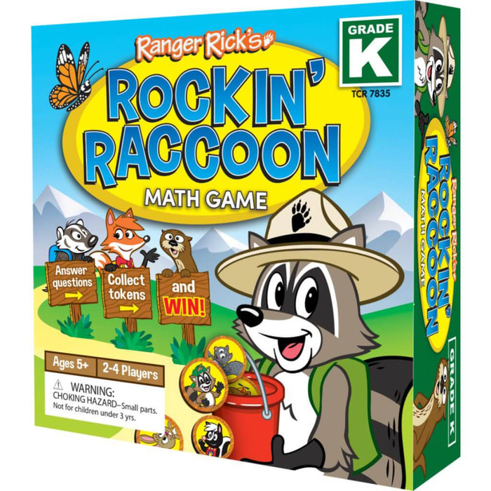 Raccoon Math Game Grade K Ranger Rick Rockin'