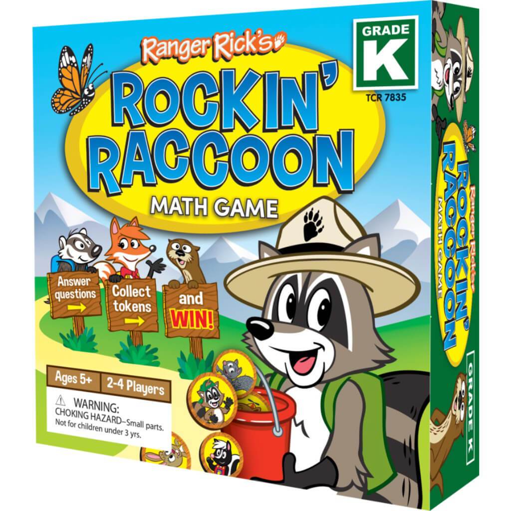 Raccoon Math Game Grade K Ranger Rick Rockin'