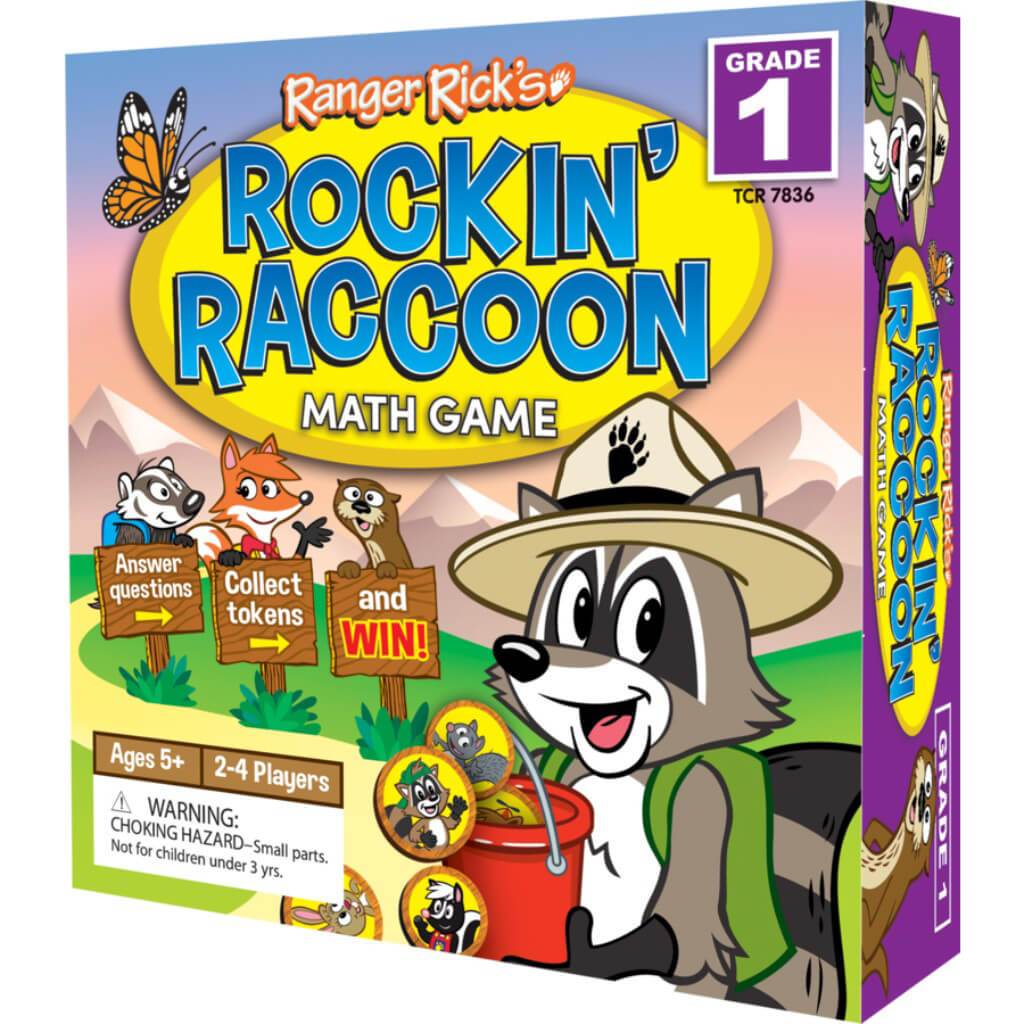 Raccoon Math Game Grade 1 Ranger Rick Rockin'
