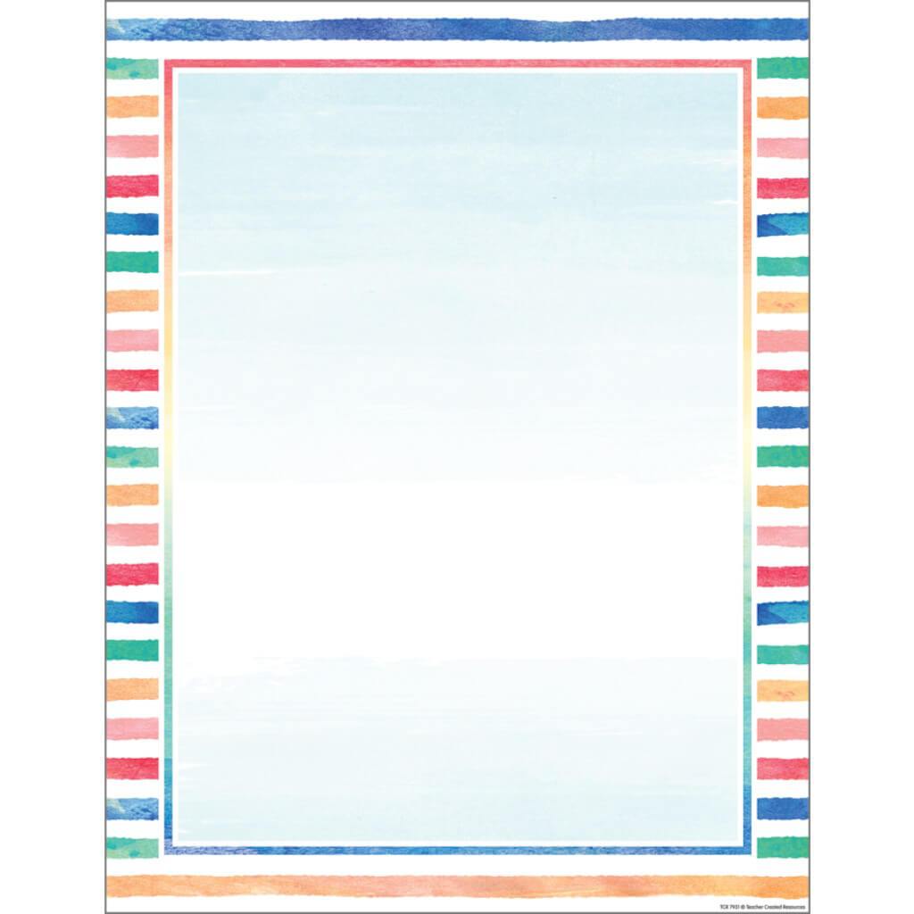 Watercolor Blank Chart 