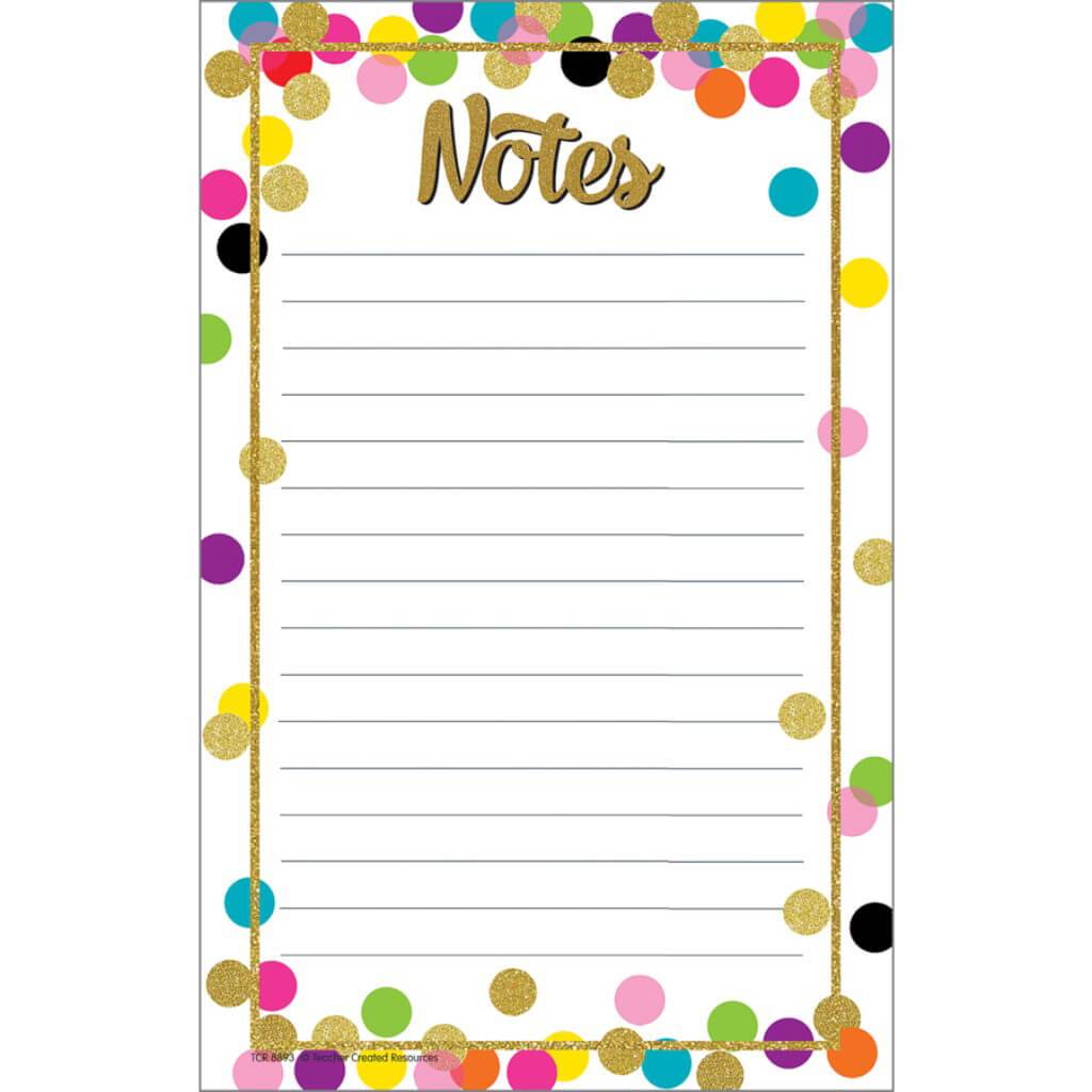 Confetti Notepad 