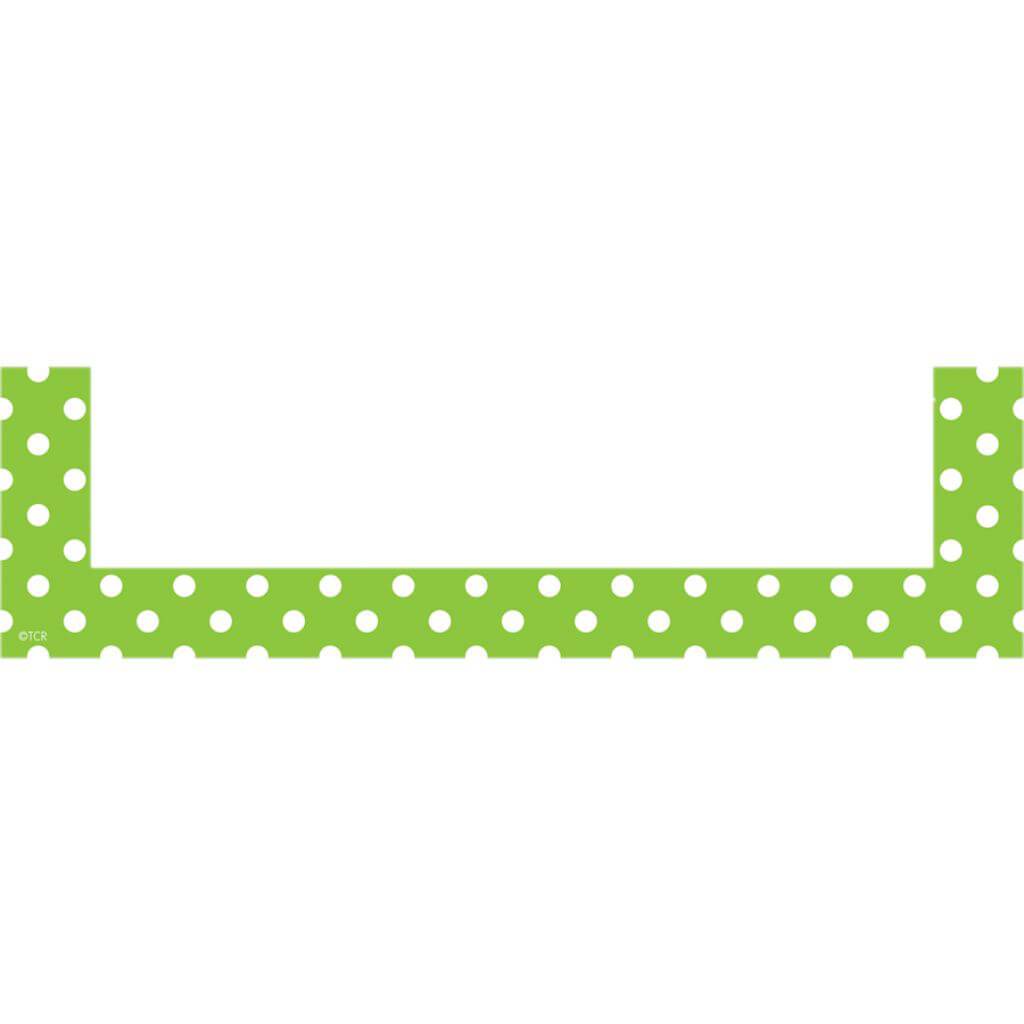 Lime Polka Dots Magnetic Pockets - Small