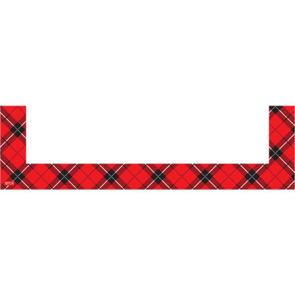 Red Plaid Magnetic Pockets - Small