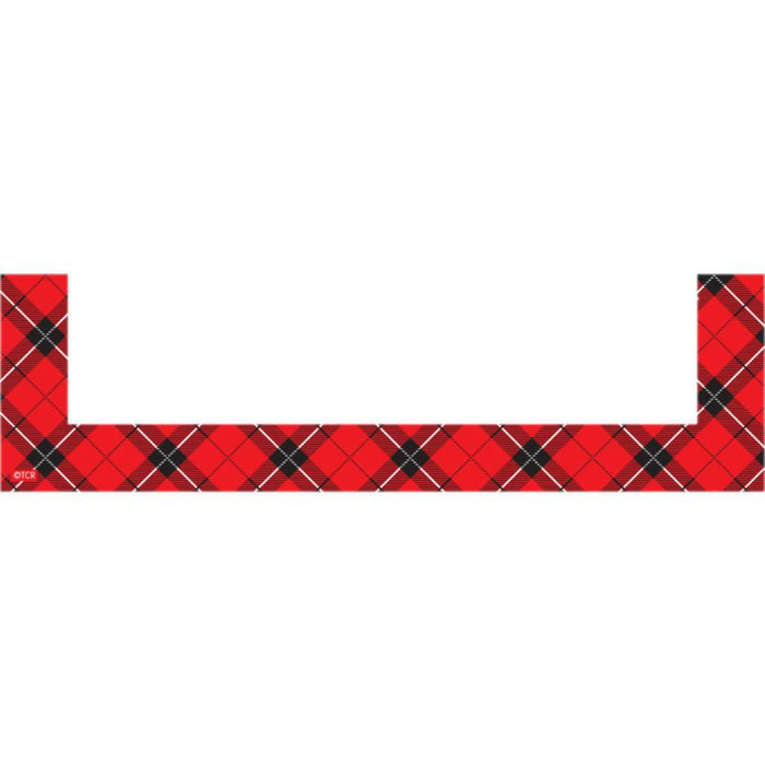 Red Plaid Magnetic Pockets - Small