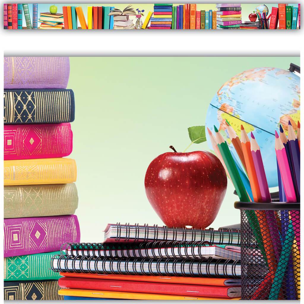 Book Parade Straight Border Trim 