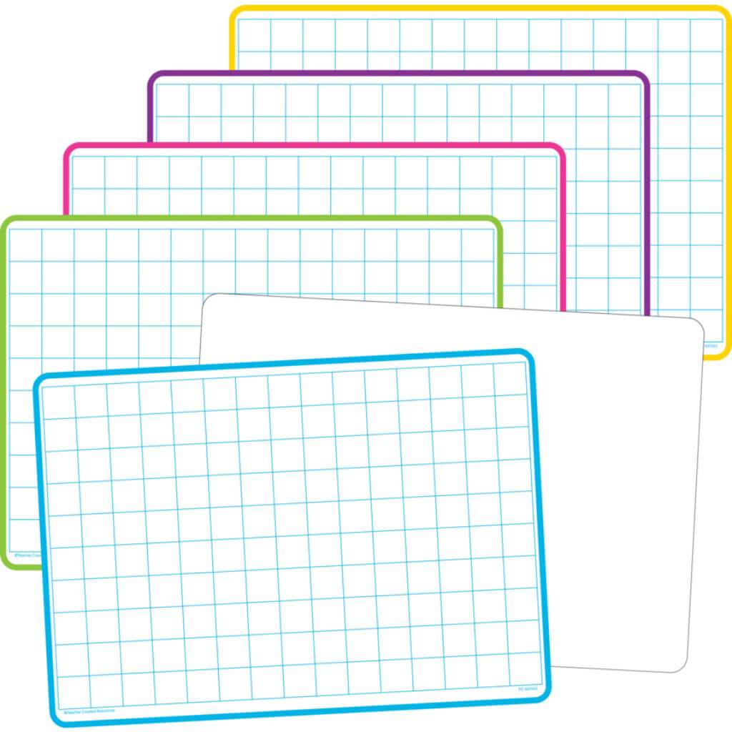 Math Grid Dry Erase Boards (Set Of 10)