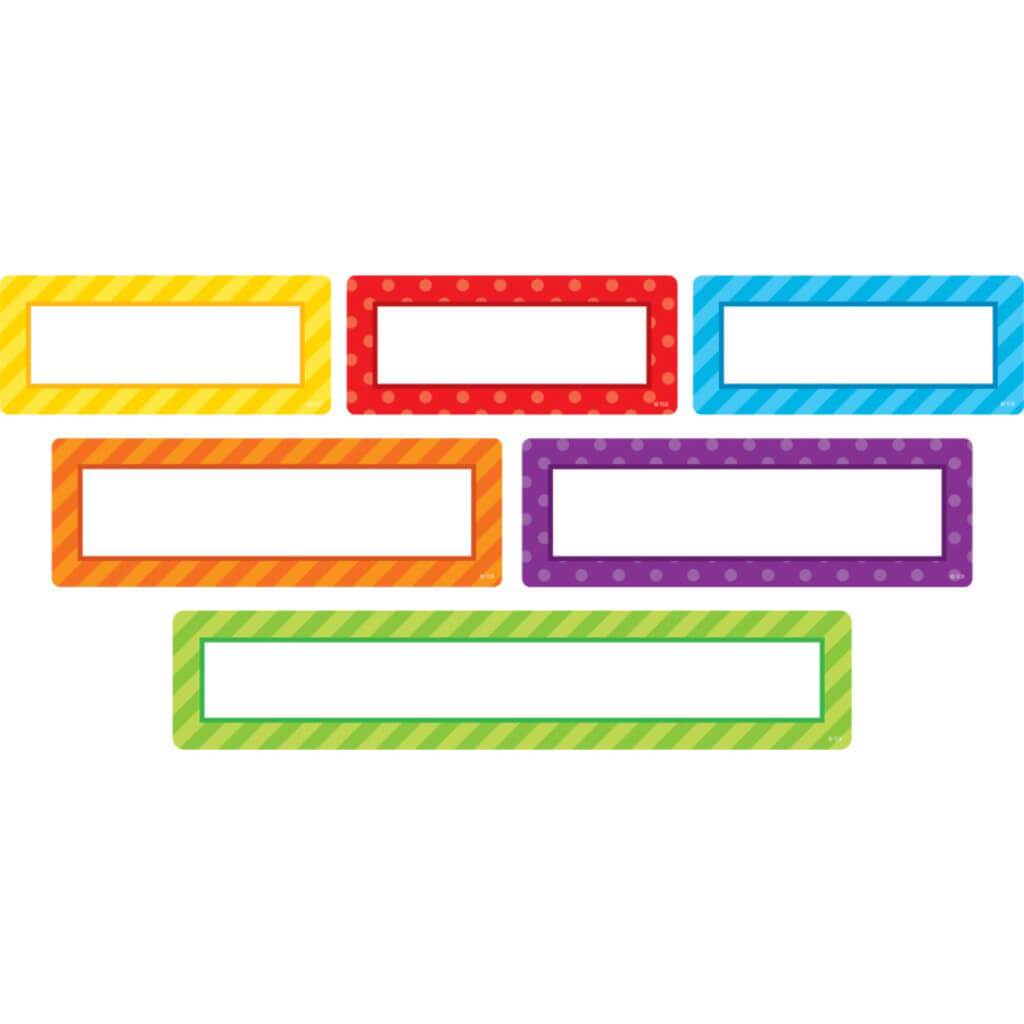 Clingy Thingies Playful Patterns Labels