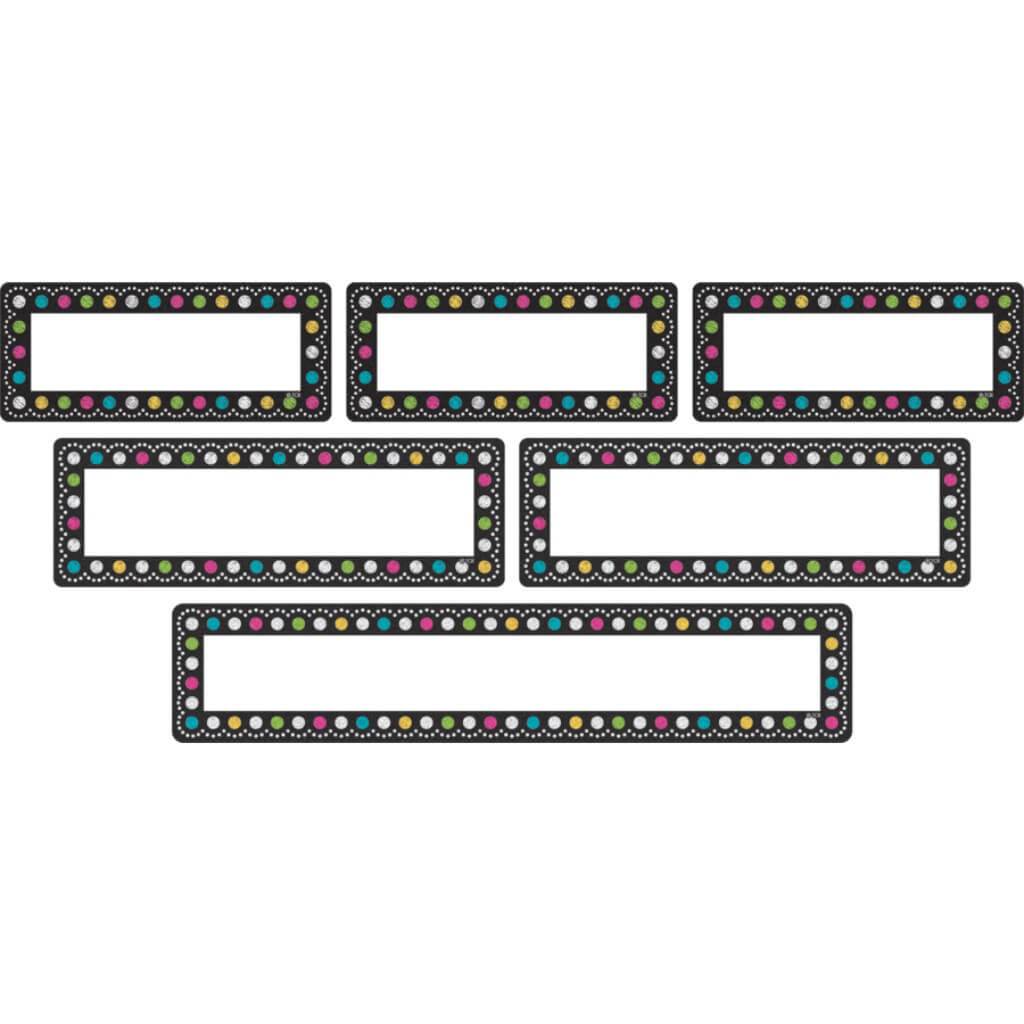 Clingy Thingies Chalkboard Brights Labels 