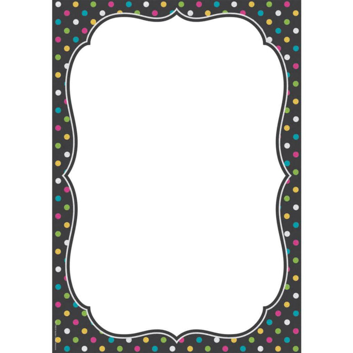 Clingy Thingies Chalkboard Brights Note Sheet Large