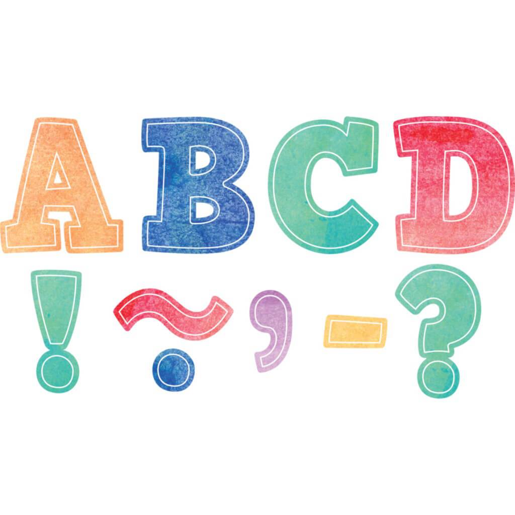 Watercolor Bold Block 3&quot; Magnetic Letters