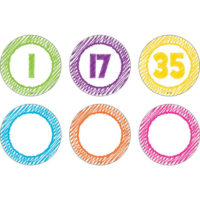 Scribbles Numbers Magnetic Accents 