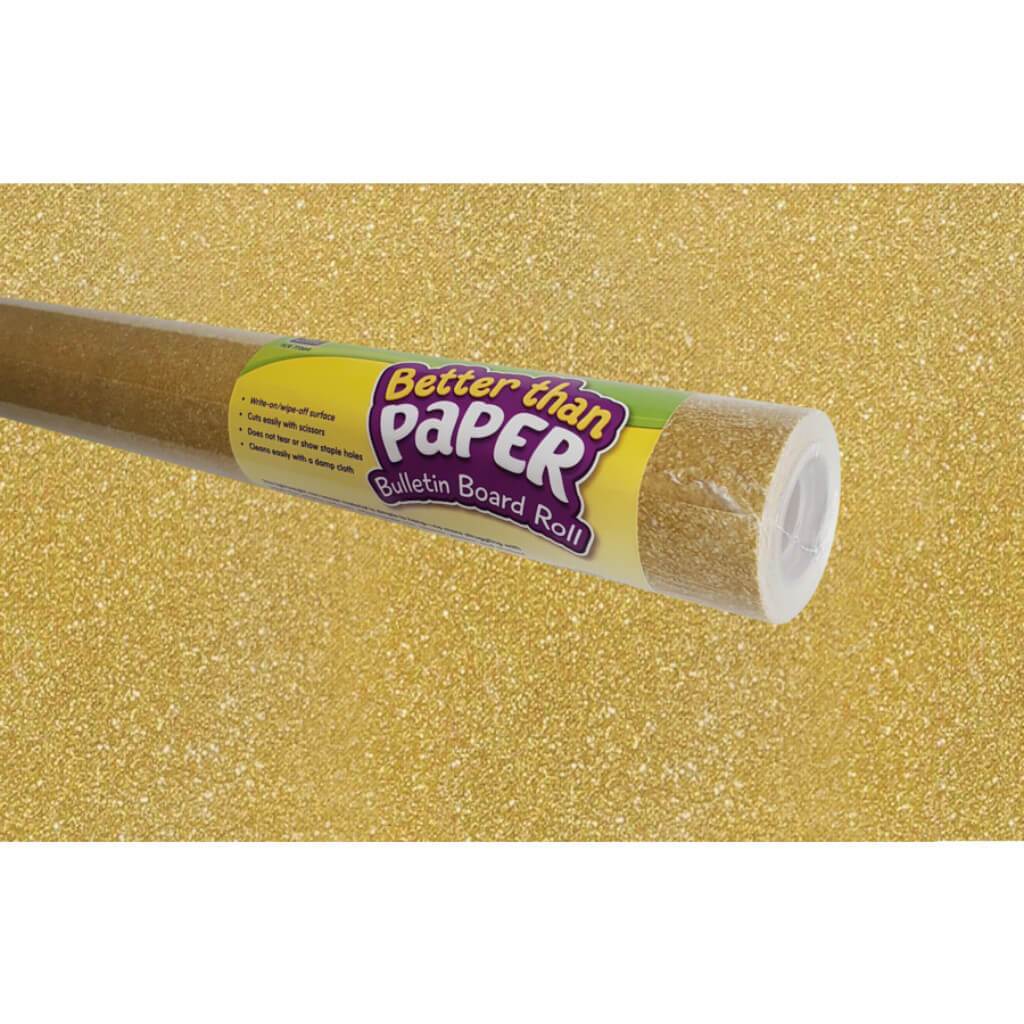 Gold Shimmer Better Than Paper Bulletin Board Roll 