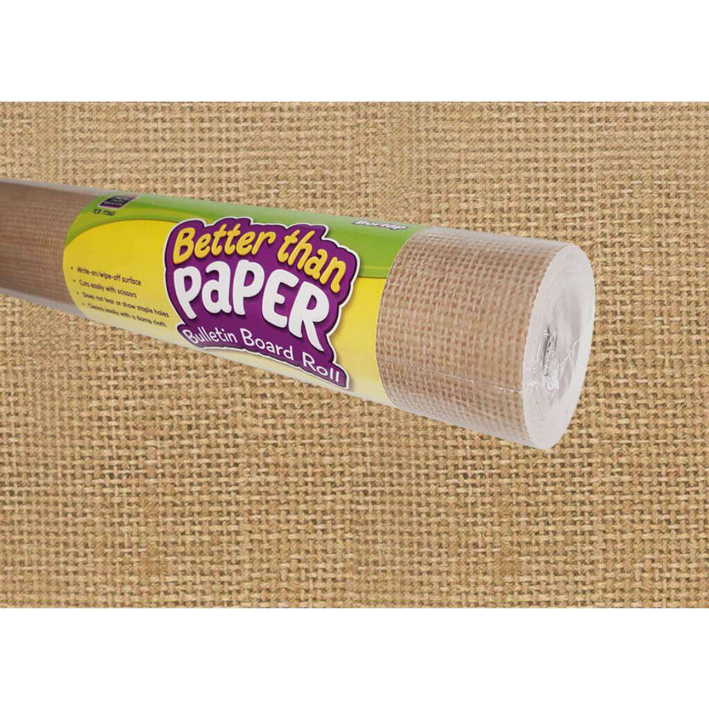 Better Than Paper Burlap Bulletin Board Roll, 4ft x 12ft