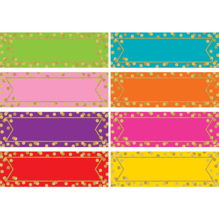 Confetti Labels Magnetic Accents 