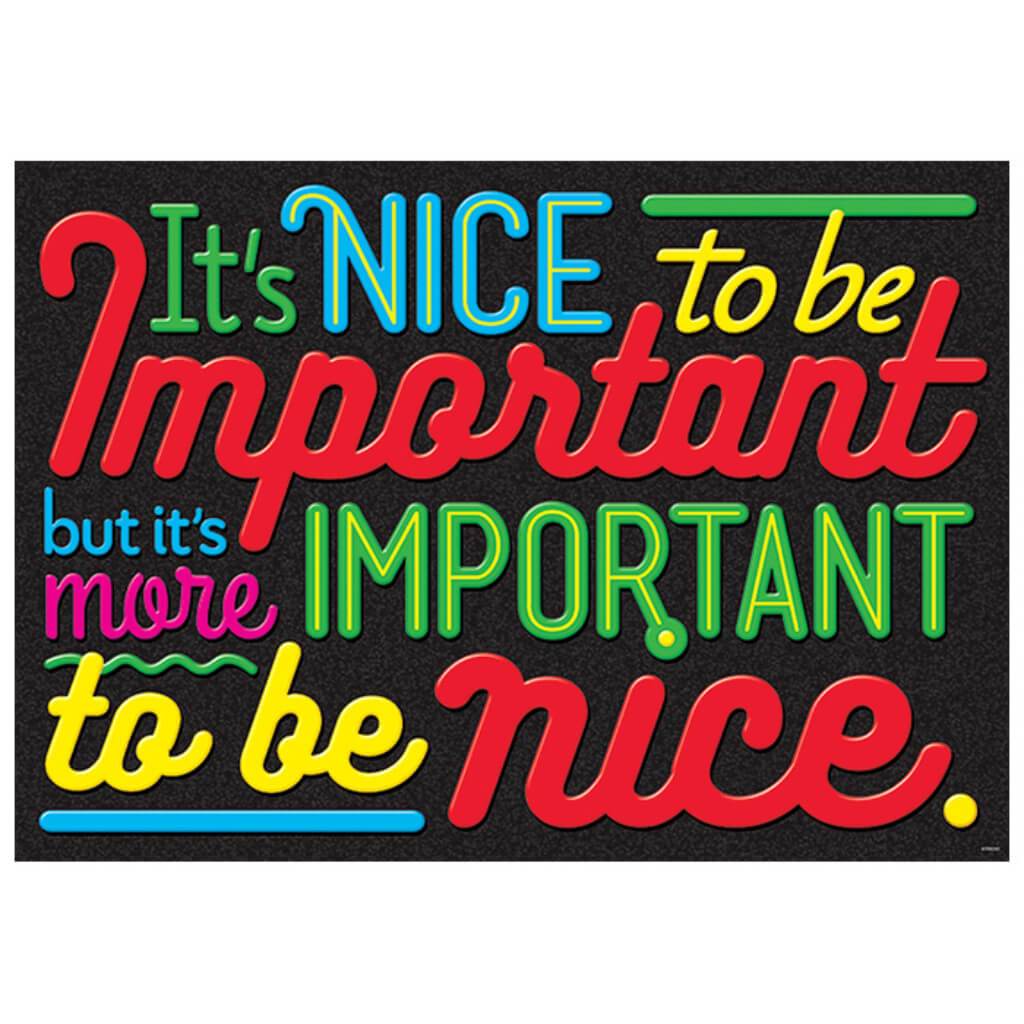 It&#39;S Nice To Be Important Poster 