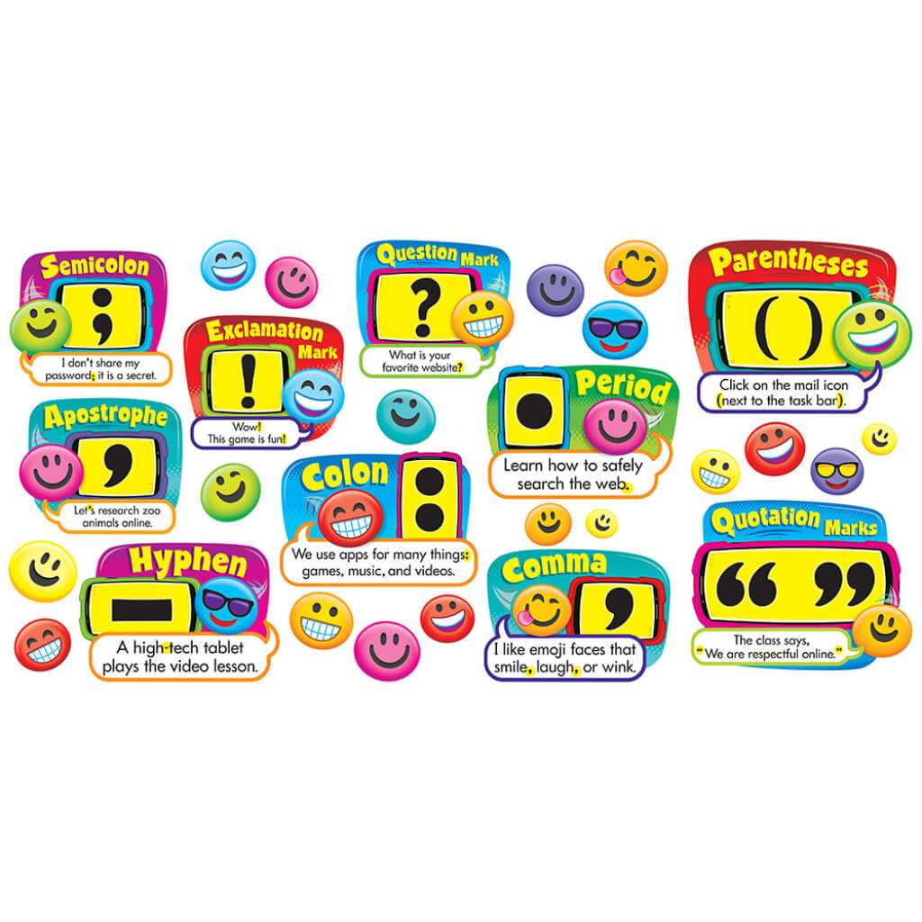 Emoji Punctuation Bulletin Board Set 