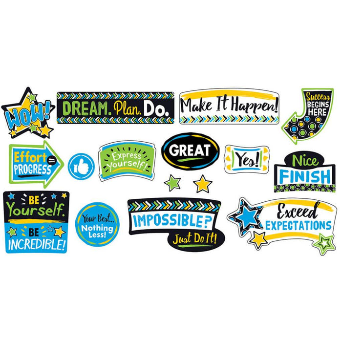 Bold Strokes Phrases Bulletin Board Set 