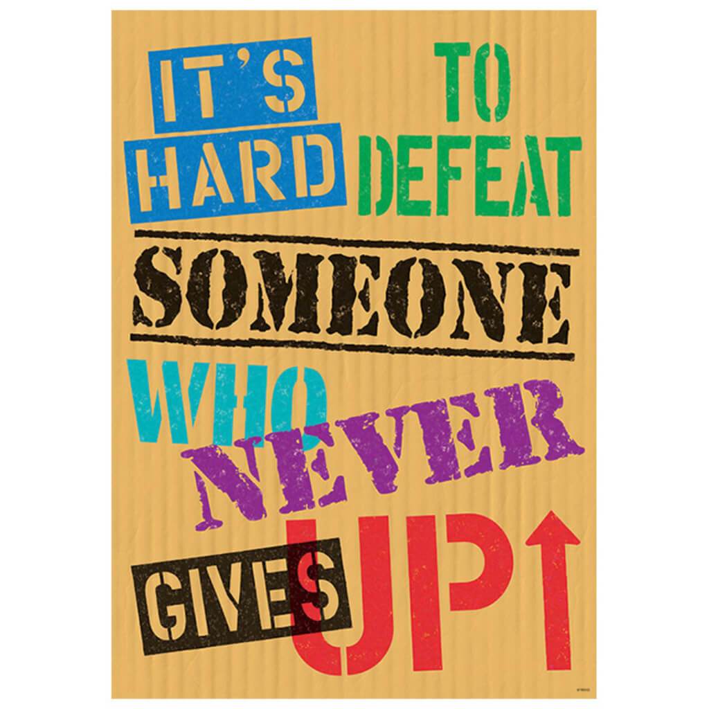 It'S Hard To Defeat Someone Poster 