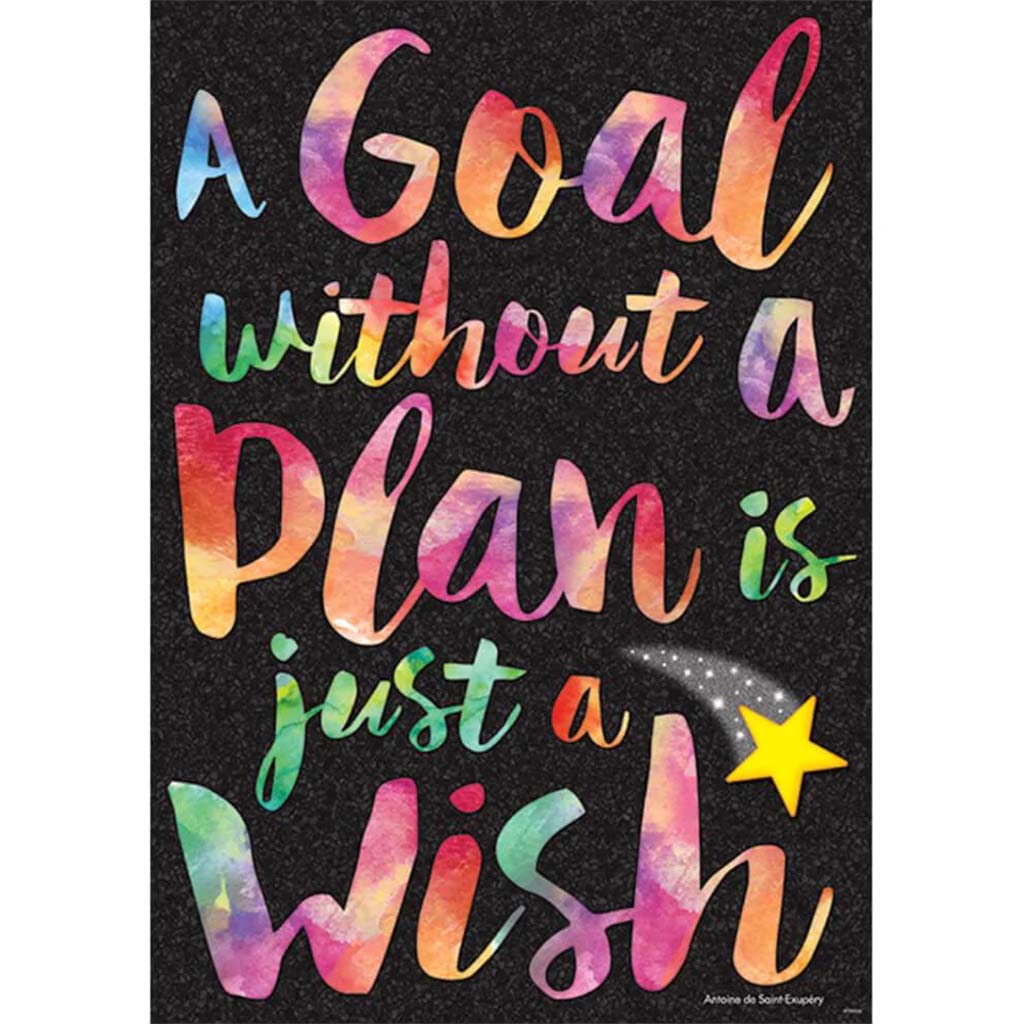 A Goal Without A Plan Is Just A Wish Poster 